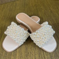 🔥 WEDDING / A NEW DAY Slip-On Sandals Women's 6.5 NEW 🔥