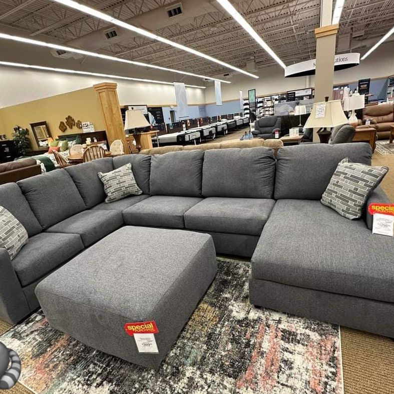 Edenfield Sectional Sofa Couch With OTTOMAN Finance and Delivery Available 