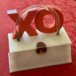 Vintage Lucite Purse — Pearl Lucite/Brass — 1950’s Dorset-Rex Fifth Avenue — ❤️ Mid Century