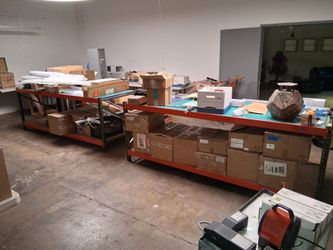 2 Warehouse work tables.  $300 each.