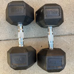 45 lbs dumbbells