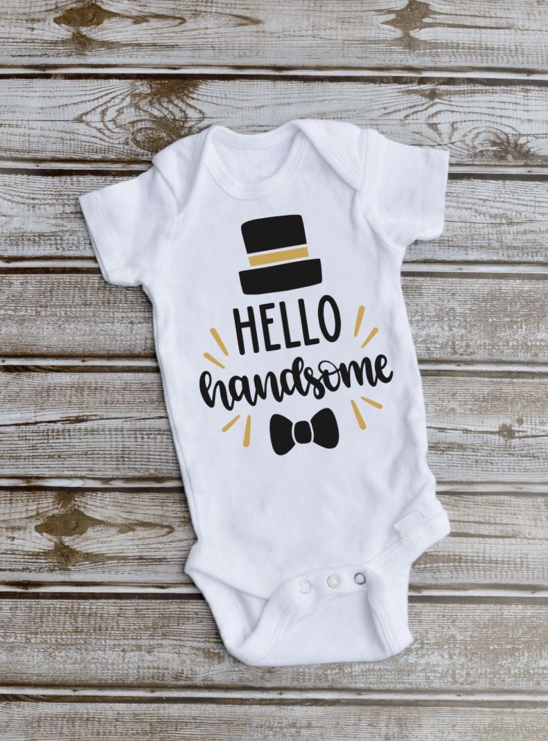 Hello handsome onesie