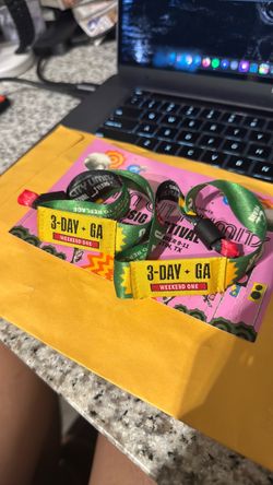 2 ACL Weekend 1 GA 3-DAY wristbands w/ $100 credit