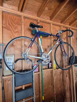 Vintage steel road bike.