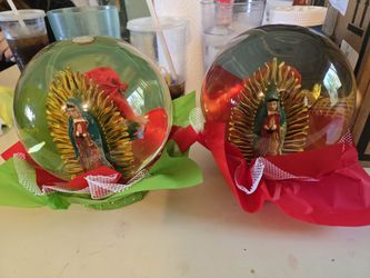 Lady Of Guadalupe Rose Globe