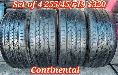 Set of 4 continental pro contact rx 255/45/r19 ‼️ free instalation and balance ‼️