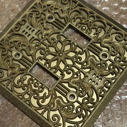 Old Hollywood Style Metal Switch Plate Cover 