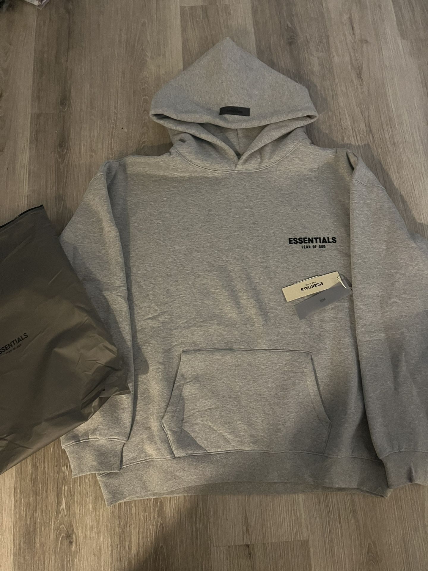 Grey essentials hoodie