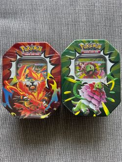 Pokémon TCG Mega Emboar ex & Mega Meganium ex Tins