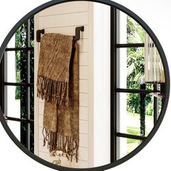 24 Inch Metal Frame Mirror 