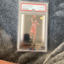2003 upper deck Lebron james Box set PSA 10 