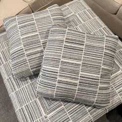 Ottoman & Matching Pillows