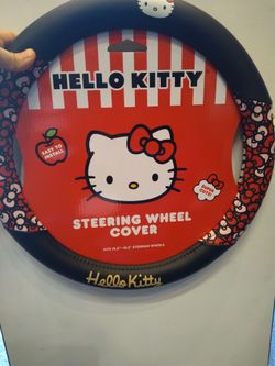 Hello kitty steering wheel cover
