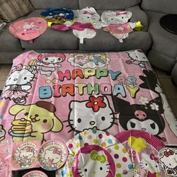 New Hello Kitty Birthday Party Decoration Supplies