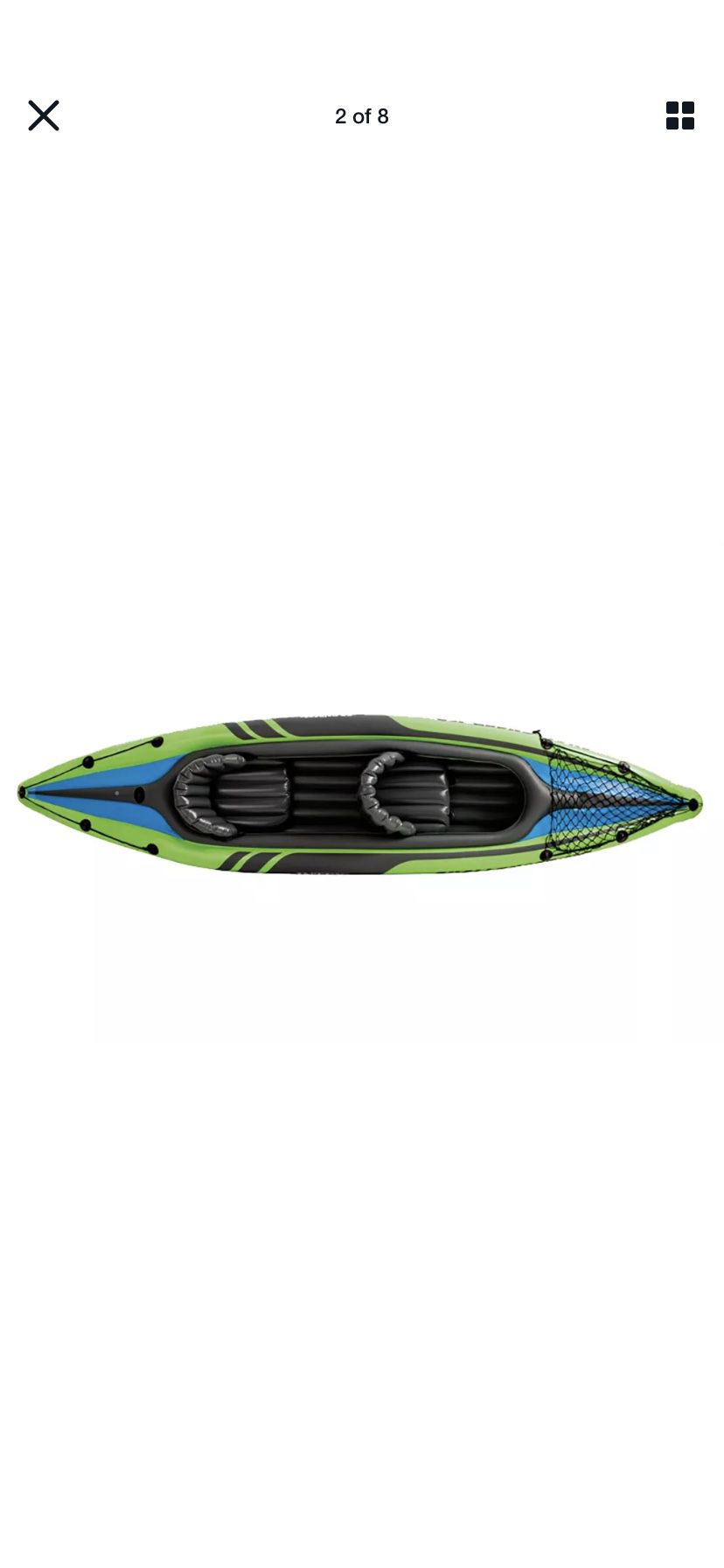 Intex Challenger K2 Kayak, 2-Person Inflatable Kayak Set with Oars and Pump