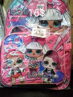 CHILDREN BACKPACK W REMOVABLE LUNCH BAG