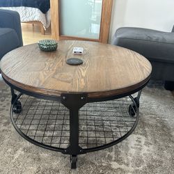 Circular Center Table With Two End Tables