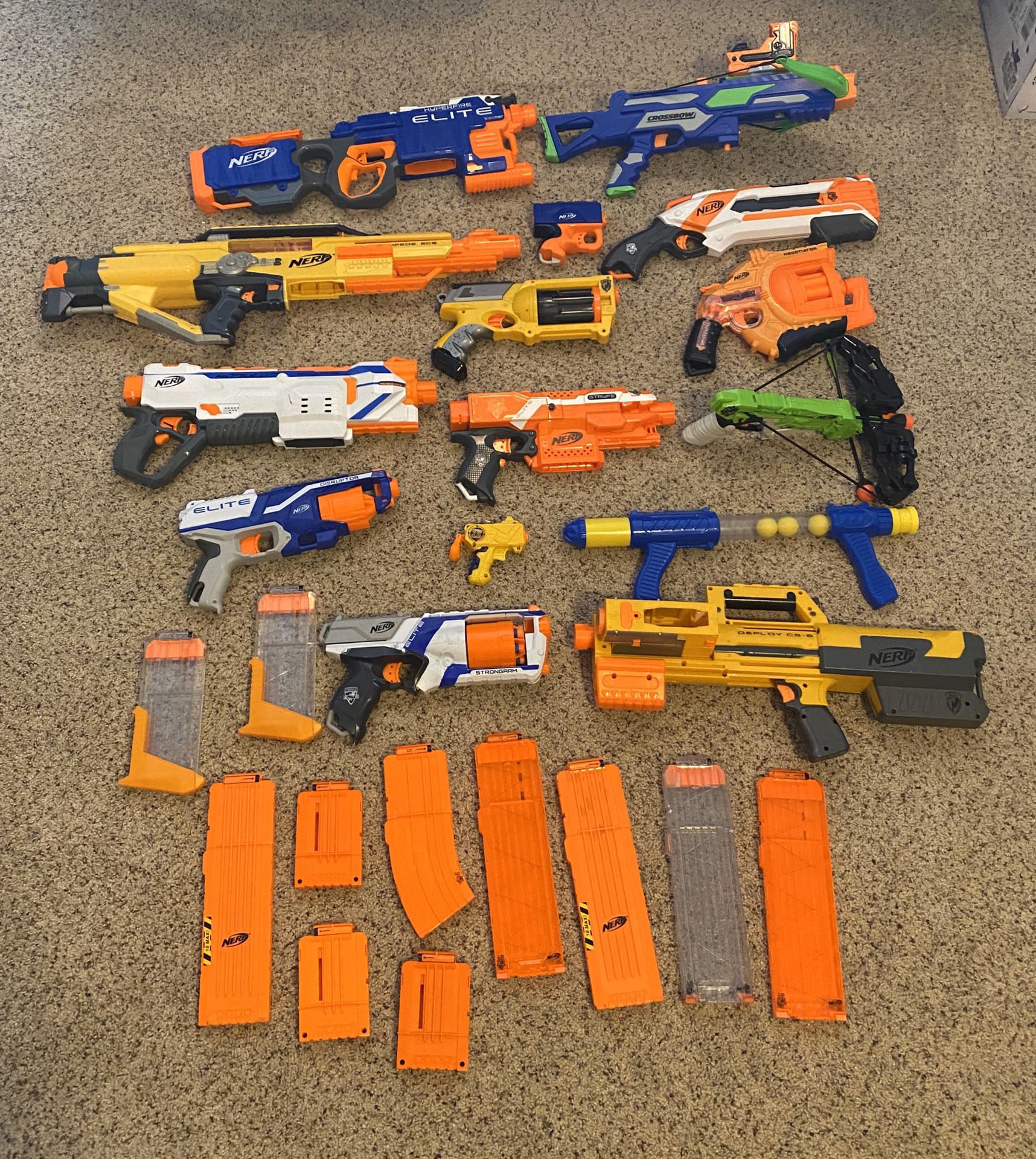 Lot of Nerf Guns