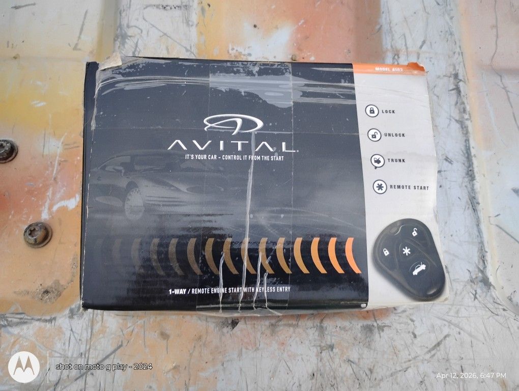 Avital Remote Push Start.