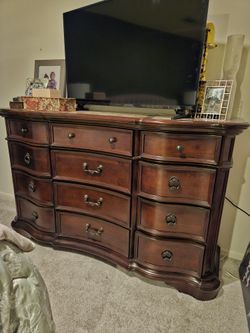 Solid Wood Dresser and Nightstand