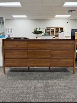 Brand New	63" W, 9 Drawer Dresser, Wood Chest Of	Drawers For Bedroom, Living Room(Fully Assembled) Dimensions: 30.7" H X 63" W X 15.7" D  $180  Pickup