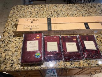 PERI drapery and Bombay Rod everything new still on original package.