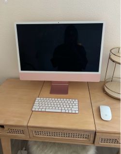 Apple iMac 24-inch Pink with Magic Keyboard and Mouse
