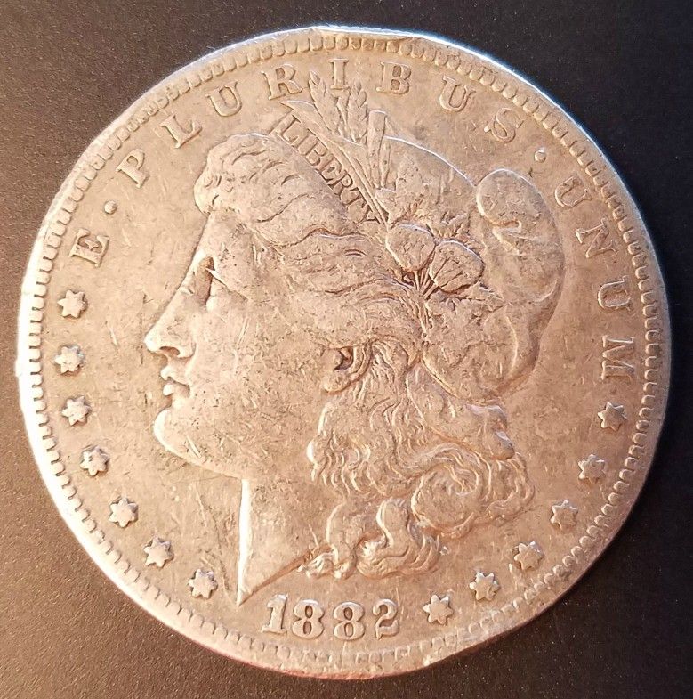 1882-S US Morgan Silver  Dollar