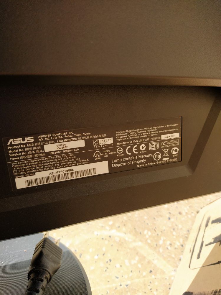 Asus 26" PC Monitor