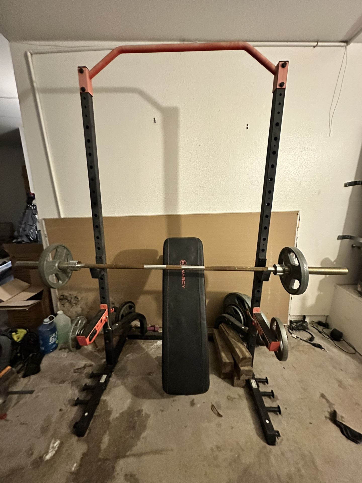 Olympic Weight Set - Squat Rack