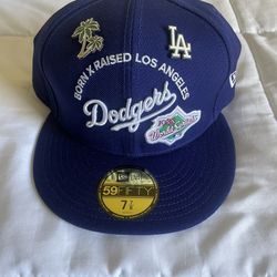 born x raised la fitted hat