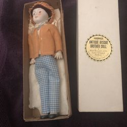 Handmade Antique Bisque Brother Doll