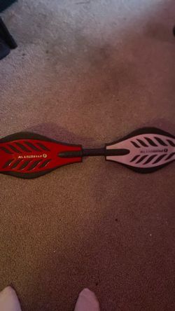 Gray and red rip stick