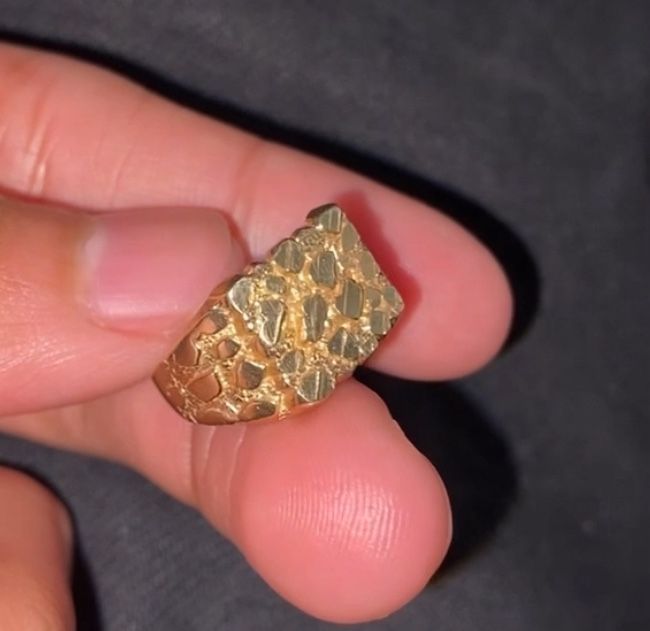 14k Nugget Ring 