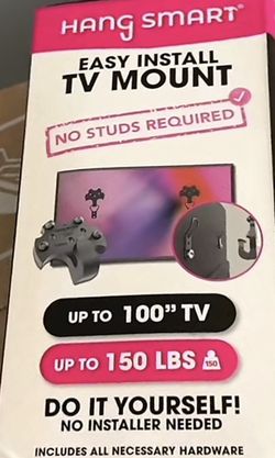 Hang Smart Tv Mount No Studs Required 