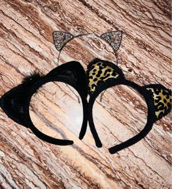 Cat Ear Headbands Set of 3