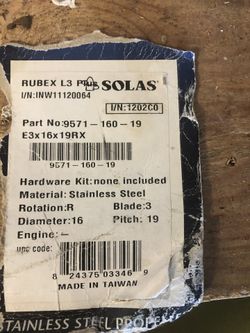 Boat - propeller / prop / Yamaha!!!