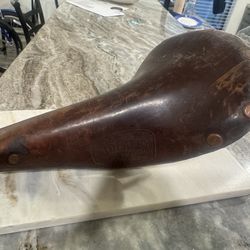 Vintage Leather Bike Seat Ideale Special Competition 90 Saddle