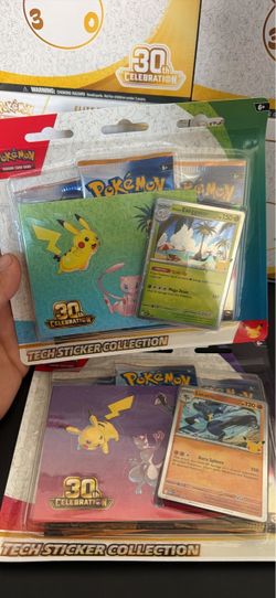 Pokémon 30th Celebration Tech Sticker Collection