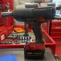 Milwaukee 1/2 inch impact, 2 battery’s and the charger 