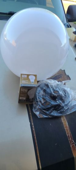 Lampara De Techo De Esfera Color Blanca