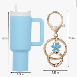 Mini Tumbler Keychain Accessories for Stanley Cup,Cute Cup Key Charms for Women Purse Handbag Backpack