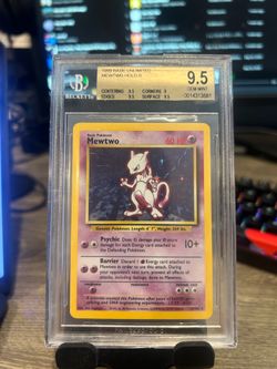 Mewtwo base set holo bgs 9.5