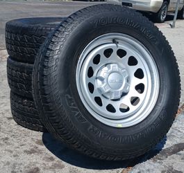 17" Chevy Silverado GMC Sierra Factory Stock OEM Wheels & Tires Tahoe Suburban Escalade Yukon Ram Tundra Titan Rims Rines Llantas.. Setof4