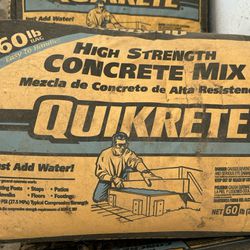 Quikrete 60 lb mix. 13 Bags