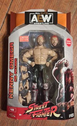 AEW x Street Fighter Kenny Omega as Akuma Figure wrestling Action