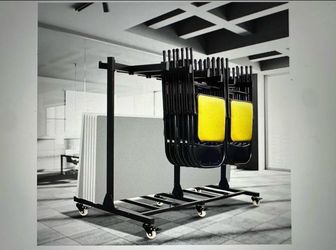 Brand new folding chair storage cart 500lbs capacity 42 chairs 8-12 tables