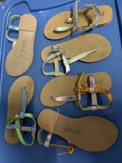 Girls Peek Sandals