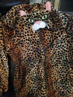 Leopard print cat Halloween costume