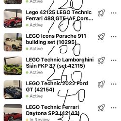 Lego Technics (Fully built)